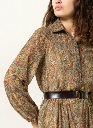 RINASCIMENTO Hemdblusenkleid Damen, Grün
