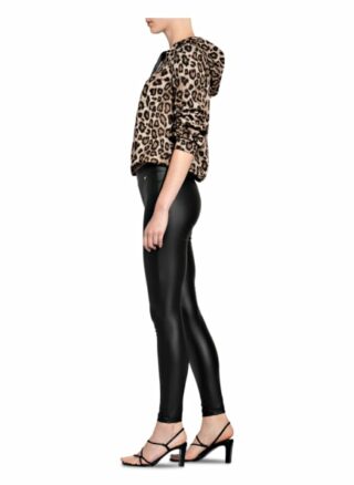 RINASCIMENTO Lederleggings Damen, Schwarz