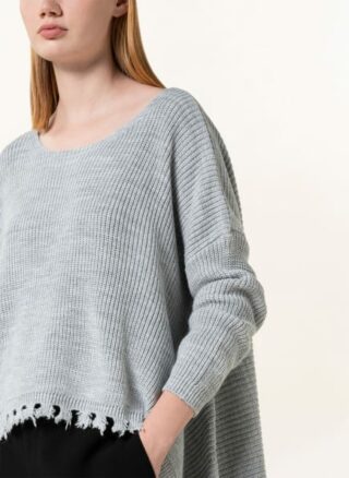 RINASCIMENTO Oversized-Pullover Damen, Grau