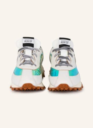 RUN OF Sneaky Mirror Plateau-Sneaker Damen, Silber