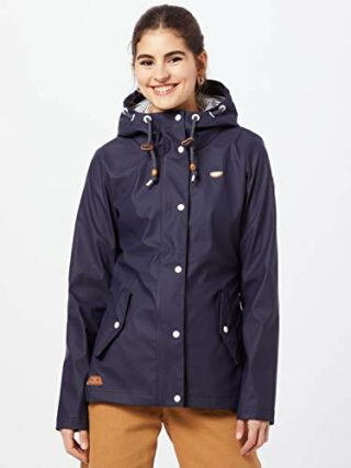 Ragwear Marge Regenjacke Damen, Blau
