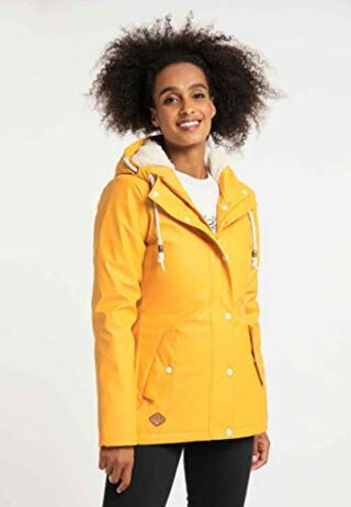 Ragwear Marge Regenjacke Damen, Gelb