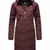 Ragwear Steppmantel Damen, Rot