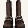 Ras Boots Bailey Biker Boots Damen, Braun
