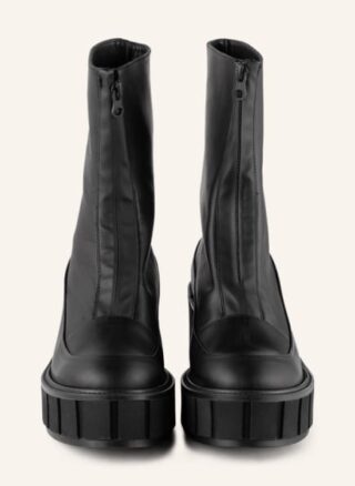 Ras Kubrick Biker Boots Damen, Schwarz