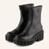 Ras Kubrick Biker Boots Damen, Schwarz