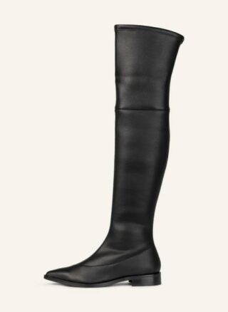 Ras Sato Overknee-Stiefel Damen, Schwarz