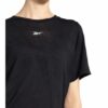 Reebok Burnout T-Shirts Damen, Schwarz