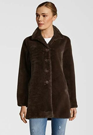 Rino & Pelle Nonna Fellmantel Damen, Braun