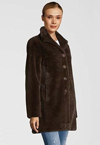 Rino & Pelle Nonna Fellmantel Damen, Braun
