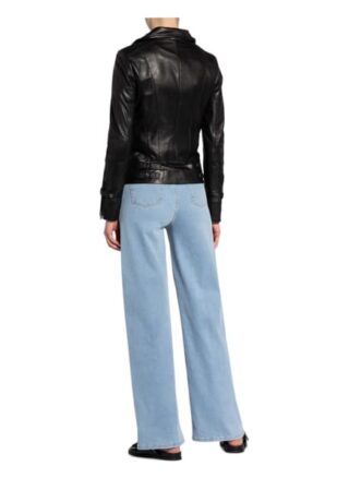 SCHYIA Aiga Lederjacke Damen, Schwarz