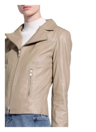 SCHYIA Kira Lederjacke Damen, Beige
