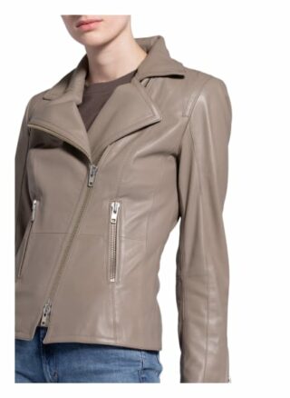 SCHYIA Luisa Lederjacke Damen, Beige