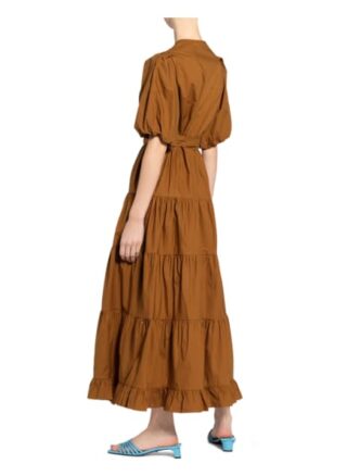 SECOND FEMALE Athena Wickelkleid Damen, Braun