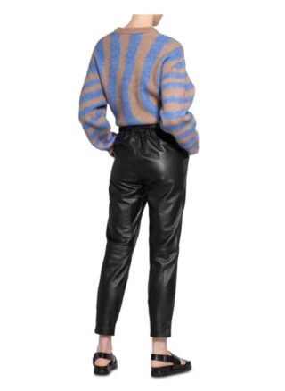 SECOND FEMALE Indie 7/8-Lederhose Damen, Schwarz