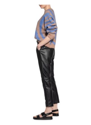 SECOND FEMALE Indie 7/8-Lederhose Damen, Schwarz
