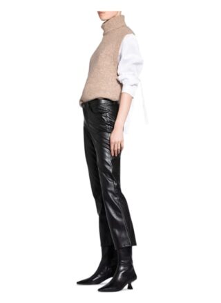 SEDUCTIVE Claire 7/8-Lederhose Damen, Schwarz