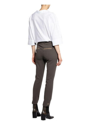 SEDUCTIVE Franziska Cigarettenhose Damen, Grün