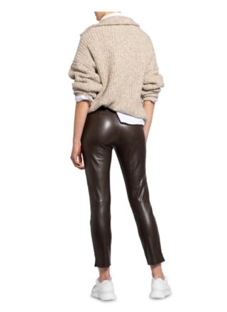 SEDUCTIVE Sabrina 7/8-Lederhose Damen, Braun