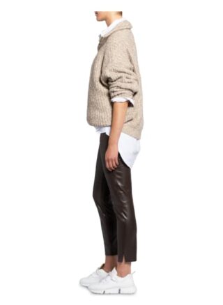SEDUCTIVE Sabrina 7/8-Lederhose Damen, Braun