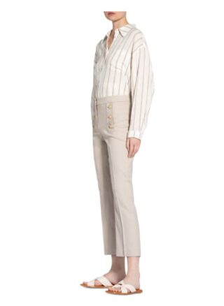 SEDUCTIVE Sailor Kick Cigarettenhose Damen, Beige