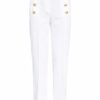 SEDUCTIVE Sailor Kick Cigarettenhose Damen, Weiß