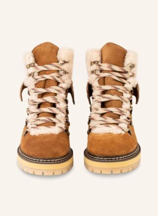SEE BY CHLOÉ Eileen Schnürboots Damen, Braun