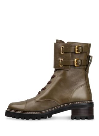 SEE BY CHLOÉ Schnürboots Damen, Grün