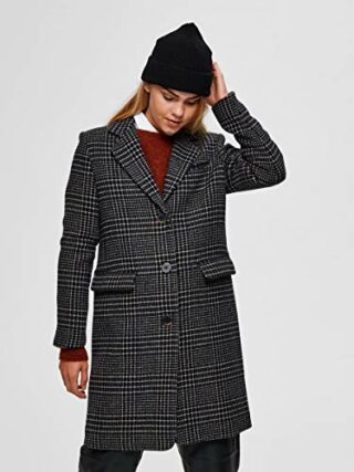 SELECTED FEMME SLFELINA Wollmantel Damen, Blau