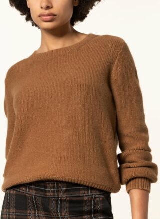 SEM PER LEI Cashmere-Pullover Damen, Braun