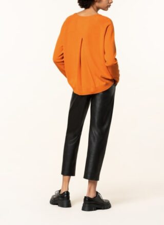 SEM PER LEI Cashmere-Pullover Damen, Orange