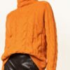 SEM PER LEI Cashmere-Pullover Damen, Orange