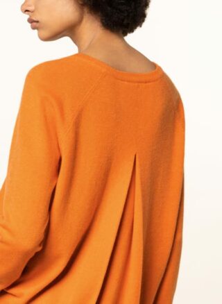 SEM PER LEI Cashmere-Pullover Damen, Orange