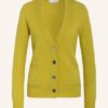 SEM PER LEI Cashmere-Strickjacke Damen, Gelb