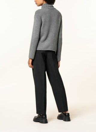 SEM PER LEI Rollkragenpullover Damen, Grau