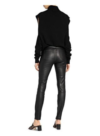 SET Lederhose Damen, Schwarz
