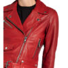 SET Lederjacke Damen, Rot