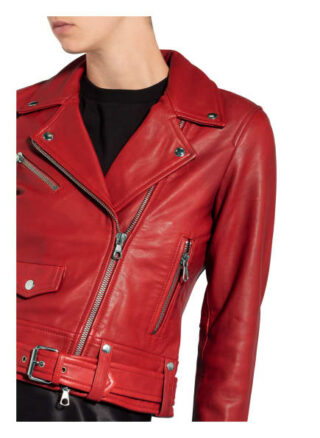 SET Lederjacke Damen, Rot