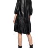 SET Lederkleid Damen, Schwarz