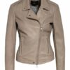 SET Tyler Lederjacke Damen, Beige