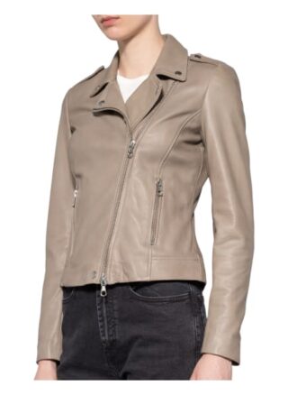 SET Tyler Lederjacke Damen, Beige