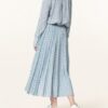 SLY 010 Ava Schluppenbluse Damen, Blau