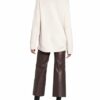 SLY 010 Judy Oversized-Rollkragenpullover Damen, Weiß