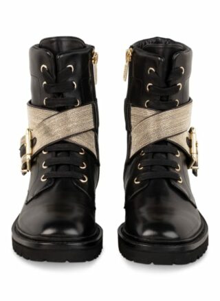 STEFFEN SCHRAUT 53 Chain Square Schnürstiefeletten Damen, Schwarz