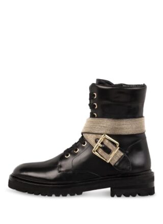 STEFFEN SCHRAUT 53 Chain Square Schnürstiefeletten Damen, Schwarz