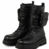 STEFFEN SCHRAUT 72 Morrisson Ave Plateau-Schnürboots Damen, Schwarz