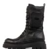 STEFFEN SCHRAUT 72 Morrisson Ave Plateau-Schnürboots Damen, Schwarz