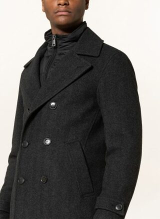 STROKESMAN'S Caban-Mantel Herren, Grau