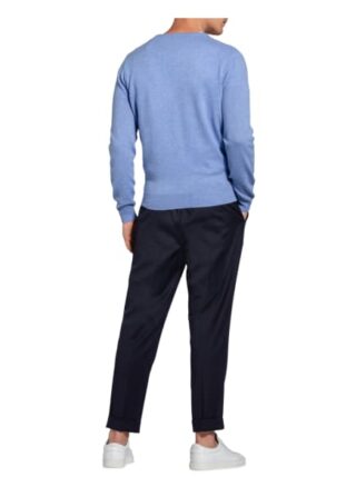 STROKESMAN'S Cashmere-Pullover Herren, Blau