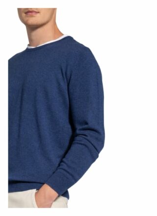 STROKESMAN'S Cashmere-Pullover Herren, Blau